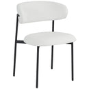 Meridian Lupita White Vegan Leather Dining Chair IMAGE 4