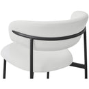 Meridian Lupita White Vegan Leather Dining Chair IMAGE 8