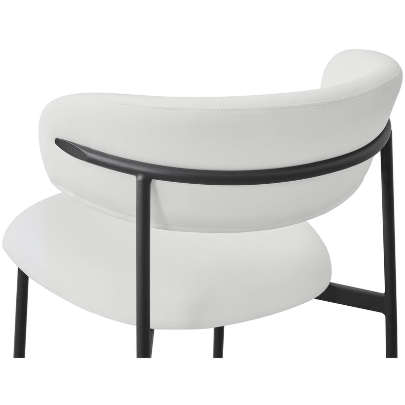 Meridian Lupita White Vegan Leather Dining Chair IMAGE 8