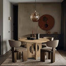 Meridian Rivas Natural Oak Dining Table IMAGE 2