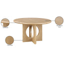 Meridian Rivas Natural Oak Dining Table IMAGE 7