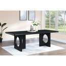 Meridian Rivas Black Dining Table IMAGE 2