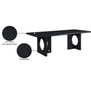Meridian Rivas Black Dining Table IMAGE 8