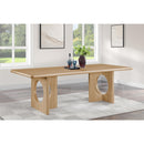 Meridian Rivas Natural Oak Dining Table IMAGE 2
