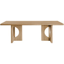 Meridian Rivas Natural Oak Dining Table IMAGE 3