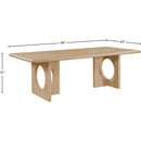 Meridian Rivas Natural Oak Dining Table IMAGE 7