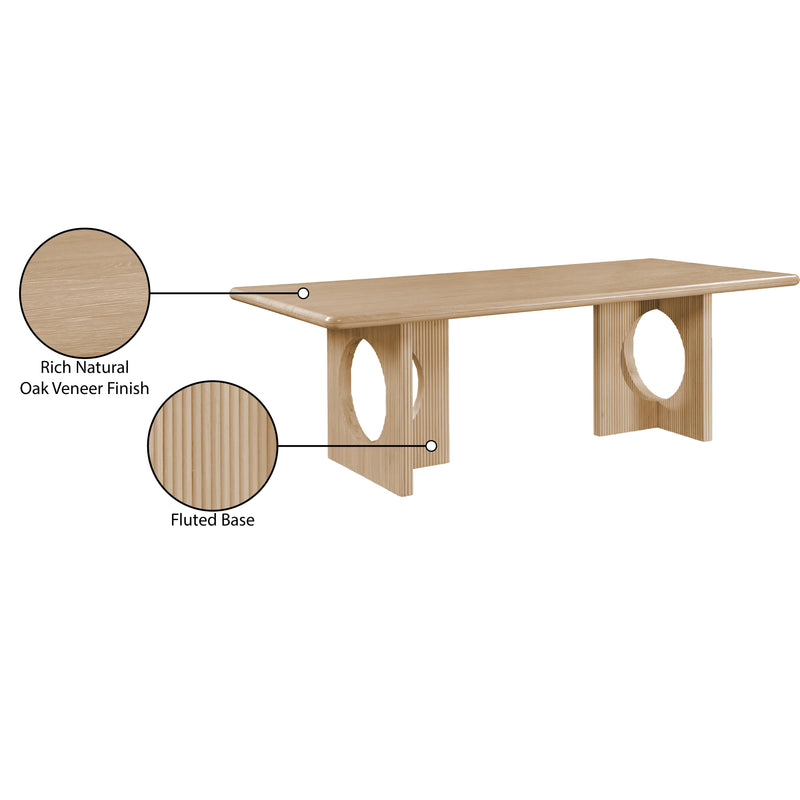 Meridian Rivas Natural Oak Dining Table IMAGE 8