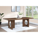 Meridian Rivas Walnut Dining Table IMAGE 2