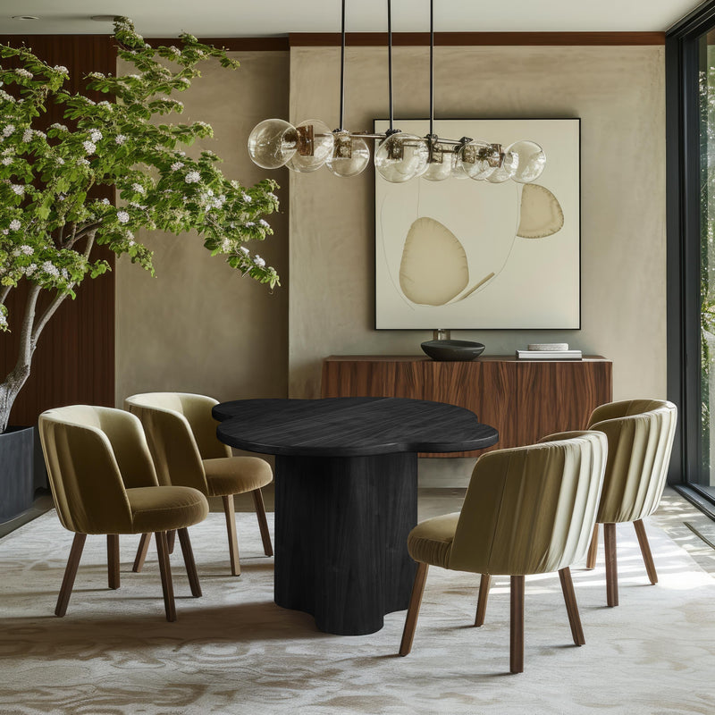 Meridian Mesa Black Dining Table IMAGE 2
