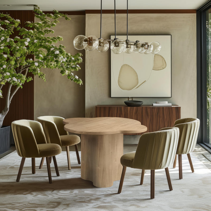Meridian Mesa Natural Oak Dining Table IMAGE 2