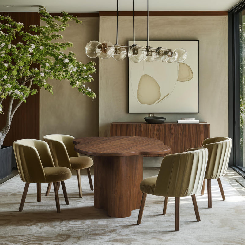 Meridian Mesa Walnut Dining Table IMAGE 2