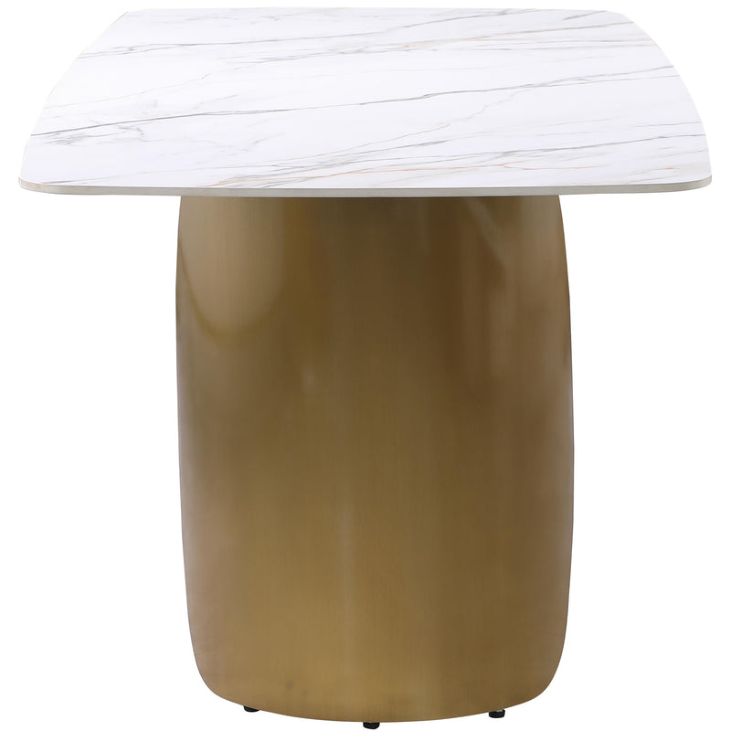 Meridian Niya White Dining Table IMAGE 3