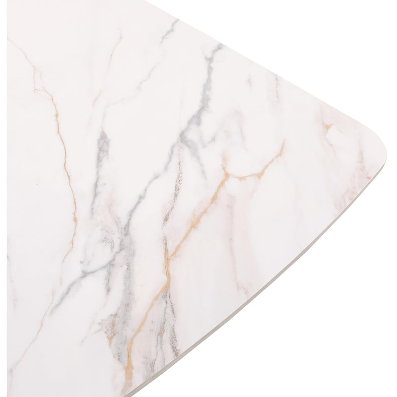 Meridian Niya White Dining Table IMAGE 6