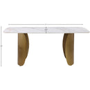 Meridian Niya White Dining Table IMAGE 7