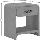 Meridian Medley Grey Night Stand / Side Table IMAGE 11