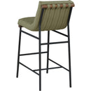Meridian Burke Olive Green Vegan Leather Bar Stool IMAGE 7