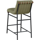 Meridian Burke Green Vegan Leather Counter Stool IMAGE 6