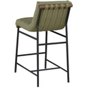 Meridian Burke Green Vegan Leather Counter Stool IMAGE 7