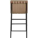Meridian Burke Tan Vegan Leather Counter Stool IMAGE 5