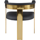 Meridian Romeo Black Vegan Leather Dining Chair IMAGE 3