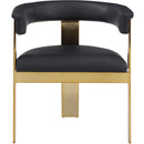 Meridian Romeo Black Vegan Leather Dining Chair IMAGE 4