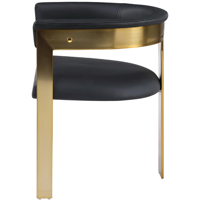 Meridian Romeo Black Vegan Leather Dining Chair IMAGE 5