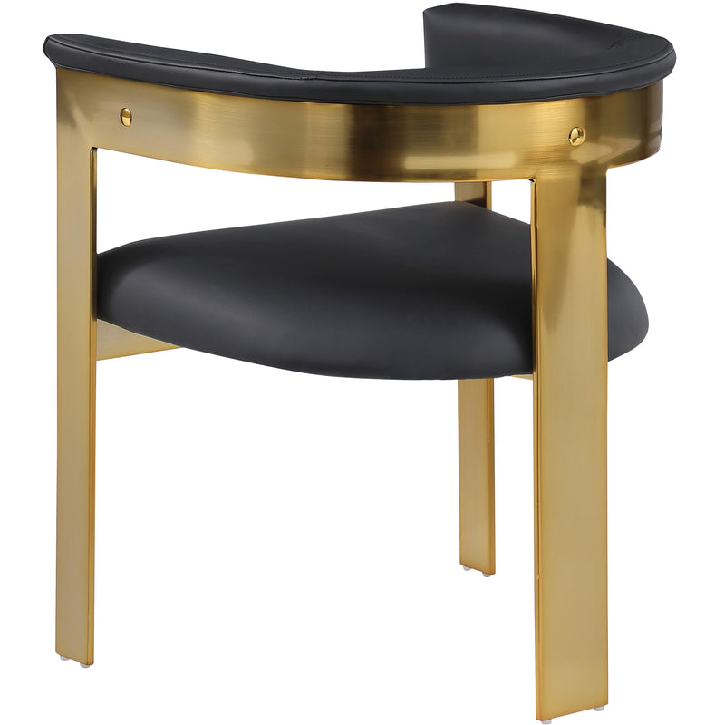Meridian Romeo Black Vegan Leather Dining Chair IMAGE 6