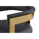 Meridian Romeo Black Vegan Leather Dining Chair IMAGE 7