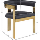 Meridian Romeo Black Vegan Leather Dining Chair IMAGE 8