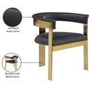 Meridian Romeo Black Vegan Leather Dining Chair IMAGE 9