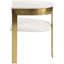 Meridian Romeo Cream Vegan Leather Dining Chair IMAGE 5