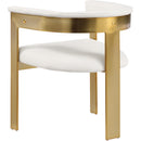 Meridian Romeo Cream Vegan Leather Dining Chair IMAGE 6