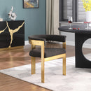 Meridian Romeo Brown Boucle Fabric Dining Chair IMAGE 2