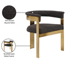Meridian Romeo Brown Boucle Fabric Dining Chair IMAGE 9
