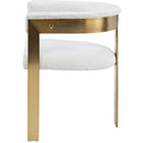 Meridian Romeo Cream Boucle Fabric Dining Chair IMAGE 5