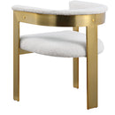 Meridian Romeo Cream Boucle Fabric Dining Chair IMAGE 6