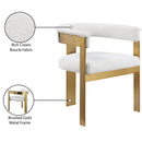 Meridian Romeo Cream Boucle Fabric Dining Chair IMAGE 9