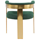 Meridian Romeo Green Boucle Fabric Dining Chair IMAGE 3