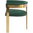Meridian Romeo Green Boucle Fabric Dining Chair IMAGE 5