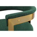 Meridian Romeo Green Boucle Fabric Dining Chair IMAGE 7