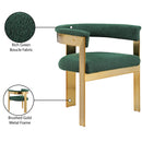 Meridian Romeo Green Boucle Fabric Dining Chair IMAGE 9