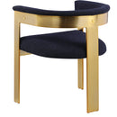 Meridian Romeo Navy Boucle Fabric Dining Chair IMAGE 6
