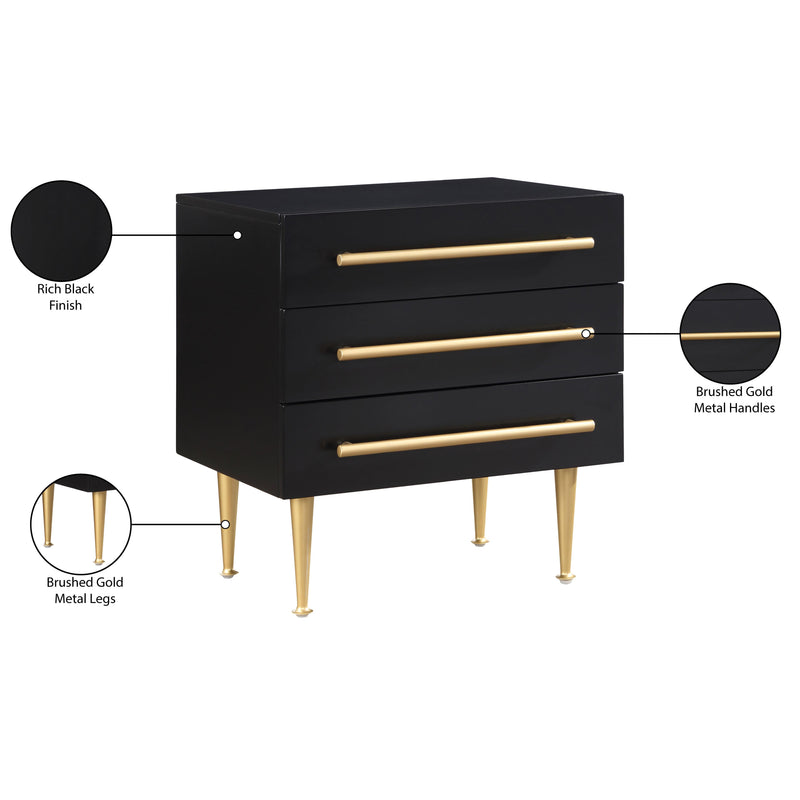 Meridian Marisol Black Night Stand IMAGE 10