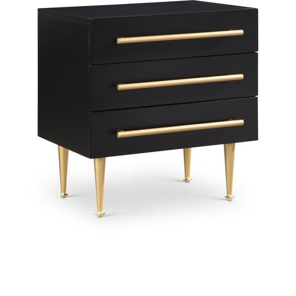 Meridian Marisol Black Night Stand IMAGE 1