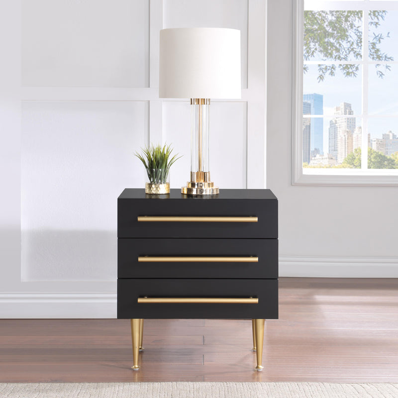 Meridian Marisol Black Night Stand IMAGE 2