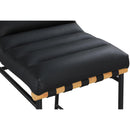 Meridian Burke Black Vegan Leather Bar Stool IMAGE 5