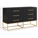 Meridian Maxine Black Dresser IMAGE 13