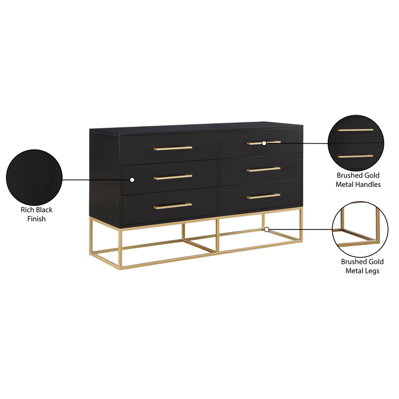 Meridian Maxine Black Dresser IMAGE 14