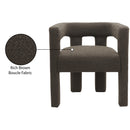 Meridian Athena Brown Boucle Fabric Accent/Dining Chair IMAGE 9