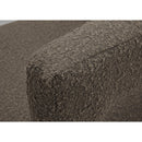 Meridian Athena Brown Boucle Fabric Bench IMAGE 7